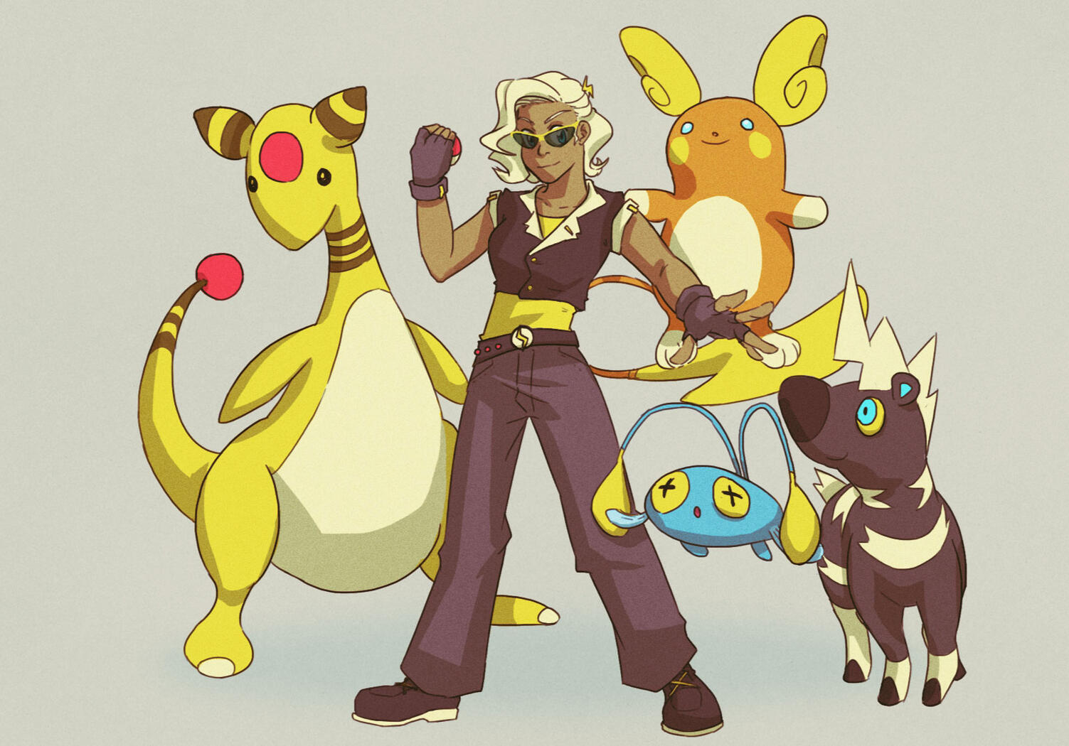 gymleadersona + pkmn team